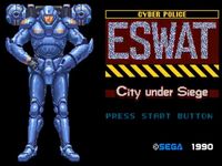 une photo d'Ã©cran de ESWAT sur Sega Megadrive